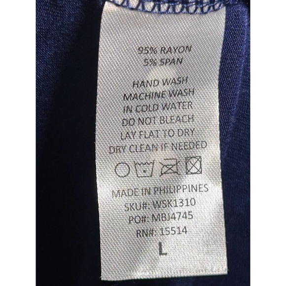 Made by Johnny Women’s Size L Blue Lightweight Cardigan Cover Up - Picture 5 of 6